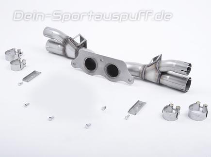 Milltek Edelstahl Endschalldämpfer-Ersatzrohr Porsche 911 991.1 GT3 inkl. RS für originale Endrohre