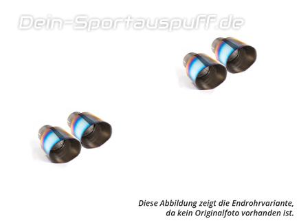 Milltek Edelstahl Duplex Sportauspuff Porsche Macan 2.9 GTS inkl. Turbo je 2x115mm rund doppelwandig abgeschrägt Titan burned