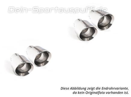 Milltek Edelstahl Duplex Sportauspuff Porsche Macan 2.9 GTS inkl. Turbo je 2x115mm rund doppelwandig abgeschrägt