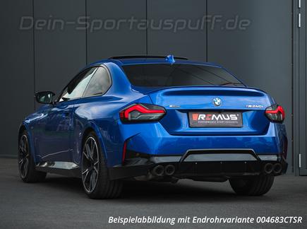 Remus Edelstahl Duplex Racing-Komplettanlage ab OPF BMW 2er G42 Coupe M240i inkl. Endrohrsatz nach Wahl