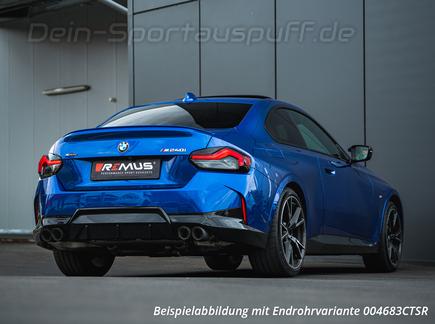 Remus Edelstahl Duplex Racing-Komplettanlage ab Kat BMW 2er G42 Coupe M240i inkl. Endrohrsatz nach Wahl