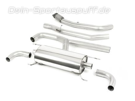 Milltek Edelstahl Duplex Racing-Komplettanlage ab Kat Alfa Romeo Giulia Typ 952 2.0l Turbo für originalen Endrohrausgang