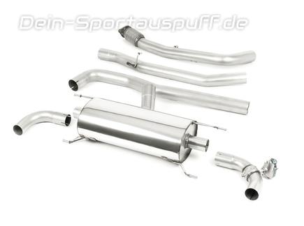 Milltek Edelstahl Duplex Racing-Komplettanlage ab Kat inkl. Klappensteuerung Alfa Romeo Giulia Typ 952 2.0l Turbo für originalen Endrohrausgang