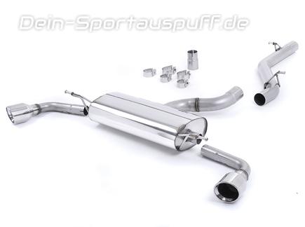 Milltek Edelstahl Duplex Racing-Komplettanlage ab Kat Audi TT 8J 3.2l V6 je 100mm rund eingerollt abgeschrägt