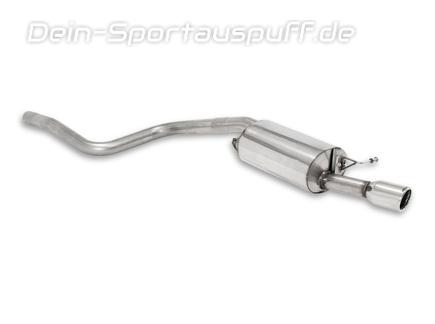 Milltek Edelstahl Sportauspuff-Komplettanlage ab Kat Ford Fiesta MK6 Typ JH1 1.6l 90mm rund eingerollt abgeschrägt
