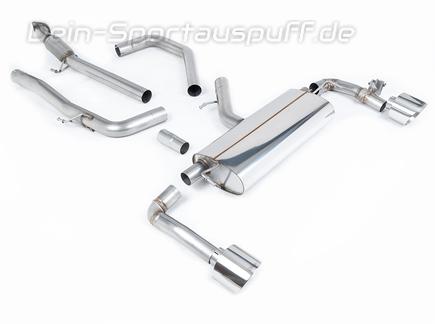 Milltek Edelstahl Duplex Racing-Komplettanlage inkl. OPF-Ersatz Hyundai i30 N Performance 280PS (ab Bj. 2021) je 139mm rund doppelwandig abgeschrägt