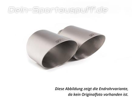Milltek Edelstahl Duplex Sportauspuff-Komplettanlage ab Kat Jeep Gladiator 3.6l je 115mm rund doppelwandig abgeschrägt Titan matt
