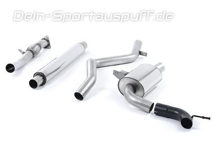 Milltek Edelstahl Racing-Komplettanlage ab Kat Renault Megane 3 Coupe RS für originalen Endrohrausgang
