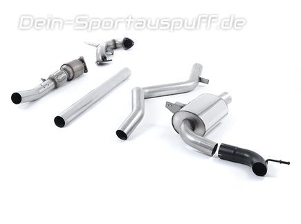 Milltek Edelstahl Racing-Komplettanlage inkl. Kat Renault Megane 3 Coupe RS für originalen Endrohrausgang