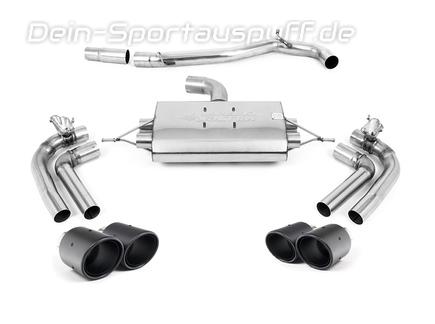 Milltek Edelstahl Duplex Racing-Komplettanlage ab OPF Cupra Formentor 2.0l TSI VZ 4Drive je 2x100mm rund eingerollt abgeschrägt aus Carbon