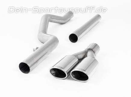 Milltek Edelstahl Sportauspuff-Komplettanlage ab Kat VW Amarok 3.0 TDI 2x100x80mm oval eingerollt abgeschrägt