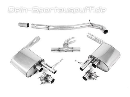 Milltek Edelstahl Duplex Racing-Komplettanlage ab Kat inkl. Klappensteuerung VW Arteon 2.0l TSI 4motion Typ 3H für originalen Endrohrausgang