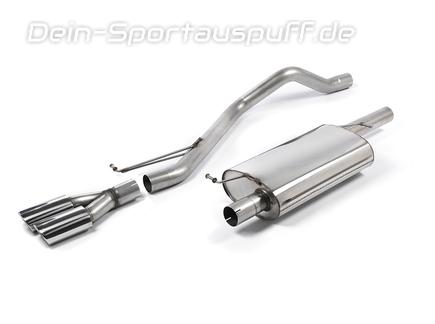 Milltek Edelstahl Sportauspuff-Komplettanlage ab Kat VW T6 2.0l TDi 2x100x80mm oval eingerollt abgeschrägt