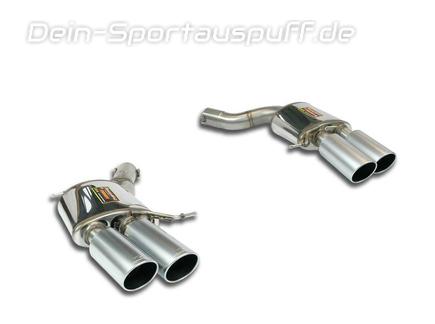 Supersprint Edelstahl Duplex Sportauspuff BMW F06 M6 je 2x100mm rund eingerollt abgeschrägt