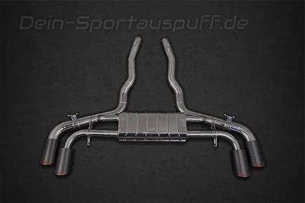 Capristo Edelstahl Duplex Sportauspuff BMW X5M F95 je 2x rund abgeschrägt aus Carbon