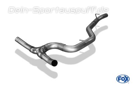 FOX Edelstahl Mittelschalldämpfer-Ersatzrohr VW Passat 3C R36