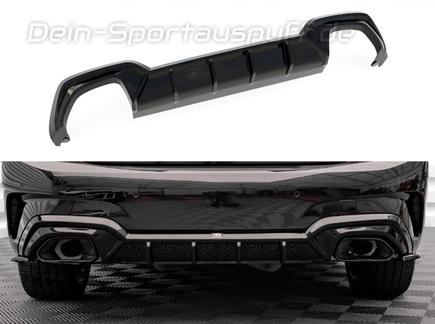 Maxton Heckeinsatz Diffusor schwarz glanz für BMW 3er G20/G21 M340i