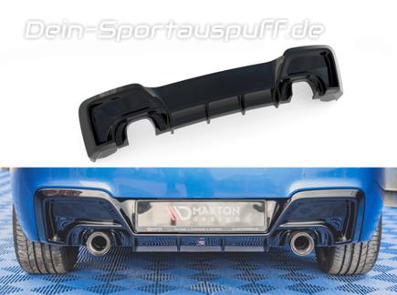Maxton Heckeinsatz Diffusor schwarz glanz für BMW 1er M135i F20/F21