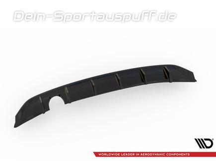 Maxton Heckeinsatz Diffusor schwarz glanz für VW UP! GTI
