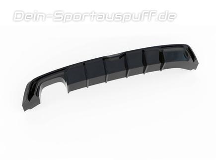 Maxton Heckeinsatz Diffusor schwarz glanz für Seat Leon FR Typ 5F Facelift