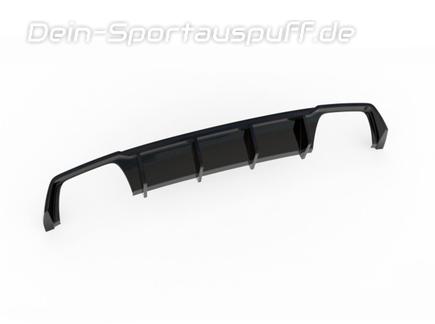 Maxton Heckeinsatz Diffusor schwarz glanz V3 in R-Optik für Seat Leon ST Cupra Facelift Typ 5F