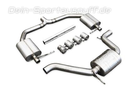 APR Edelstahl Duplex Ø76mm Sportauspuff-Komplettanlage ab Kat Skoda Octavia RS Typ 5E