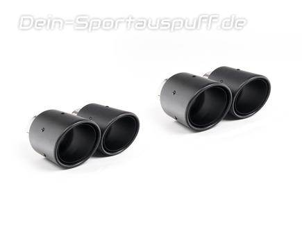 Milltek Carbon Duplex Endrohrsatz je 2x90mm rund eingerollt abgeschrägt