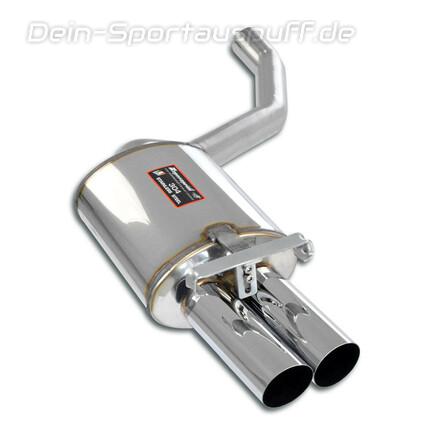 Supersprint Edelstahl Sportauspuff Mercedes 190 Typ W201 2x76mm rund scharf (Mod. ab 1990)