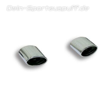 Supersprint Endrohrsatz Rechts-Links je 145x95mm für Mercedes Serienheckschürze
