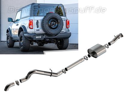 Borla S-TYPE Edelstahl Sportauspuff-Komplettanlage ab Kat Ford Bronco 2.3l 1x Dieseloptik nach unten gebogen