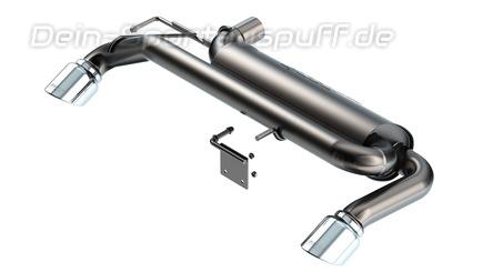 Borla TOURING Edelstahl Duplex Sportauspuff Ford Bronco 2.7l je 101mm rund eingerollt abgeschrägt