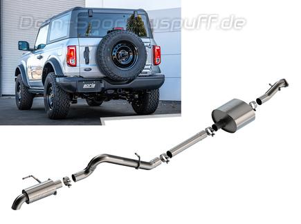 Borla TOURING Edelstahl Sportauspuff-Komplettanlage ab Kat Ford Bronco 2.7l 1x Dieseloptik nach unten gebogen