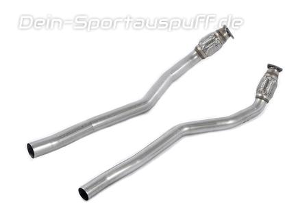 Milltek Edelstahl Vorschalldämpfer-Ersatzrohr rechts-links Audi S6 C7