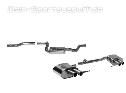 Bastuck Edelstahl Sportauspuff-Komplettanlage ab Kat VW Arteon R-Line Frontantrieb für originalen Endrohrausgang