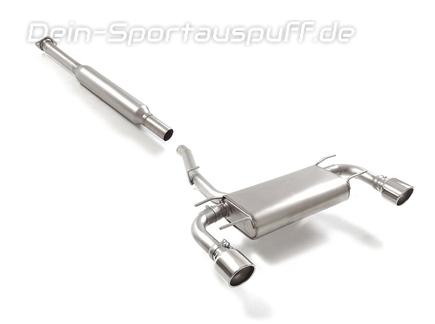 Ragazzon Edelstahl Duplex Sportauspuff-Komplettanlage ab OPF Toyota GR86 je 114mm rund eingerollt abgeschrägt