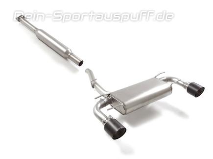 Ragazzon Edelstahl Duplex Sportauspuff-Komplettanlage ab OPF Toyota GR86 je 118mm rund scharfkantig abgeschrägt aus Carbon