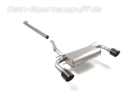 Ragazzon Edelstahl Duplex Racing-Komplettanlage ab OPF Toyota GR86 je 118mm rund scharfkantig abgeschrägt aus Carbon