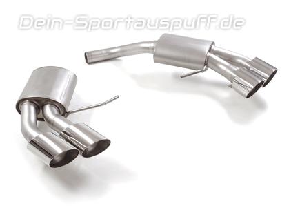 Ragazzon Edelstahl Duplex Sportauspuff Porsche Macan 3.0l TDI je 2x102mm rund eingerollt abgeschrägt