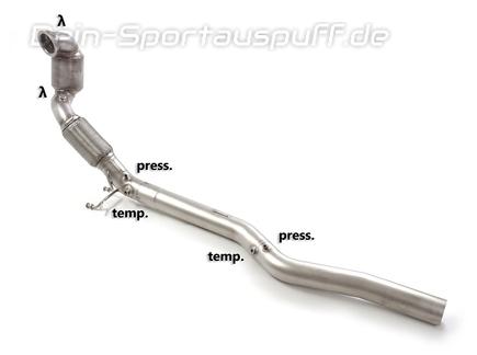 Ragazzon Edelstahl Downpipe inkl. 200-Zeller Sport-Kat und OPF-Ersatz Cupra Formentor 2.0l TSI 4drive