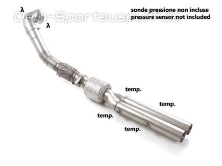 Ragazzon Edelstahl Downpipe mit Kat-Ersatz inkl. OPF-Ersatzrohr Audi TT RS 8S ab 2019