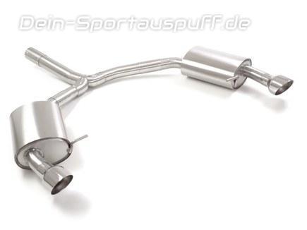 Ragazzon Edelstahl Duplex Sportauspuff Audi A5 B9 Typ 5F Coupe 45 TFSI Quattro je 102mm rund eingerollt abgeschrägt