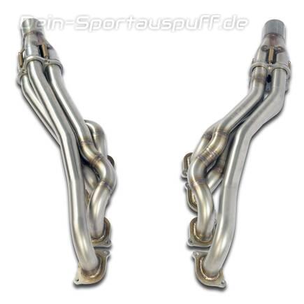 Supersprint Edelstahl Fächerkrümmer-Set inkl. Kat-Ersatzrohre Mercedes ML63 AMG W164