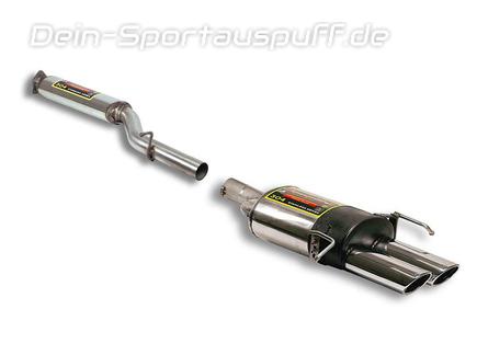 FOX Duplex Sportauspuff Mercedes GLK X204, Bj. 2008-2015, Endrohr  2x106x71mm oval je rechts/links