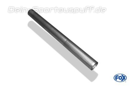 Fox Edelstahl Perforiertes Rohr Ø 40mm mit ausgestanzten Löchern Länge 600mm