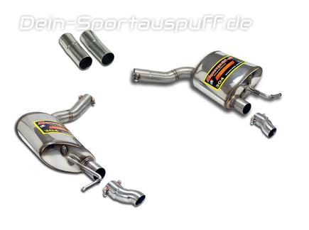 Supersprint Edelstahl Duplex Sportauspuff Mercedes CLS C218/X218 CLS350 CLS400 für originale Endrohre