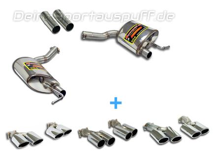 Supersprint Edelstahl Duplex Sportauspuff Mercedes CLS C218/X218 CLS350 CLS400 inkl. Endrohrsatz nach Wahl