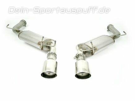 Ulter Edelstahl Duplex Sportauspuff Chevrolet Camaro 5 6.2l je 120mm rund scharf abgeschrägt