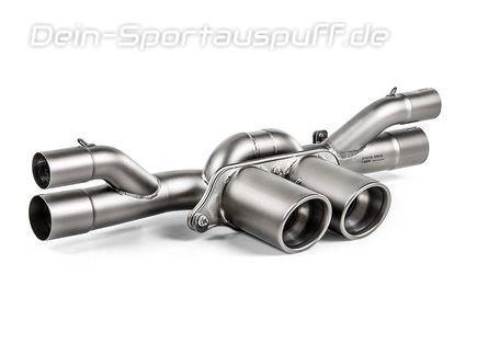 Akrapovic Titan Endschalldämpfer-Ersatzrohr Porsche 911 991.1 GT3 2x100mm rund eingerollt abgeschrägt
