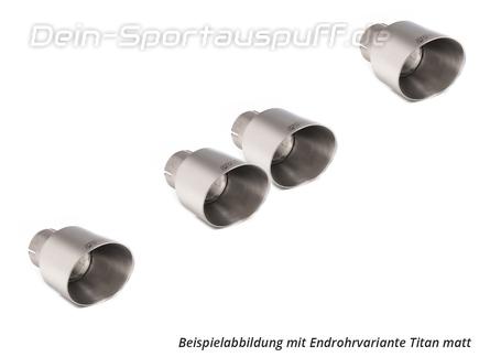 Milltek Edelstahl Duplex Sportauspuff-Komplettanlage ab Kat Toyota Corolla 1.6l GR Typ E210 4x rund abgeschrägt Titan matt