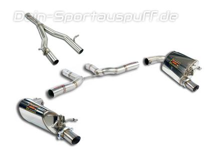 Supersprint Edelstahl Duplex Racing-Komplettanlage ab Kat Mercedes E-Klasse C207 E200 E250 CGI für originale Endrohre